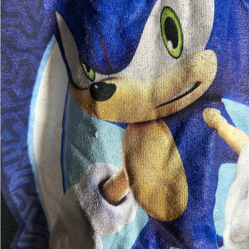 SONIC Graphic Tee NEW Black Long Sleeve Size M - Picture 4 of 5